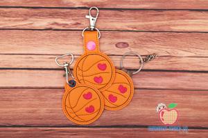 I Love Basketball ITH Key Fob Pattern