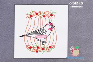 Cassin's finch Quick Stitch