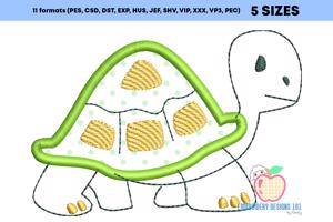 Cartoon Tortoise Applique For Kids