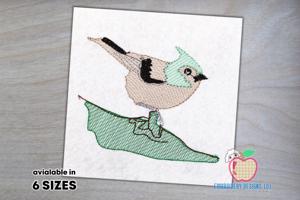 Titmouse Bird Quick Stitch