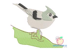 Titmouse Bird Quick Stitch