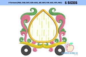 Decorative floral marriage baggi embroidery applique